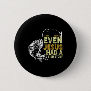 Badge Rond 5 Cm Papa Chrétien vintage Pêcher Même Jésus Avait Un F
