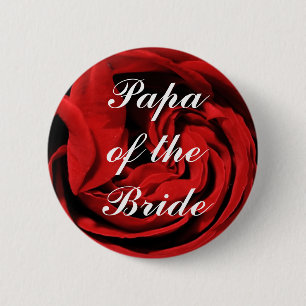 Badge Rond 5 Cm Papa de la jeune mariée