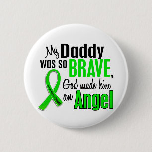 Badge Rond 5 Cm Papa de lymphome de Non-Hodgkins de l'ange 1