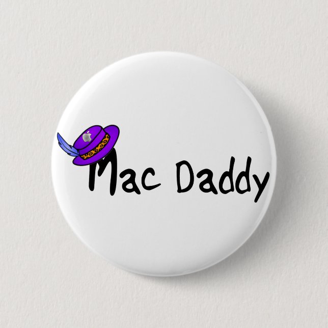 Badge Rond 5 Cm Papa de Mac (Devant)