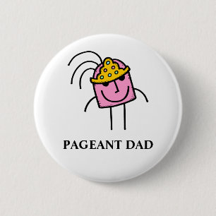 BADGE ROND 5 CM PAPA DE RECONSTITUTION HISTORIQUE