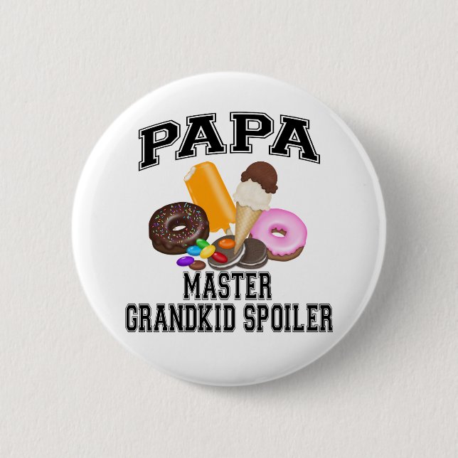Badge Rond 5 Cm Papa de spoiler de Grandkid (Devant)