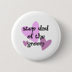 Badge Rond 5 Cm Papa d'étape du marié