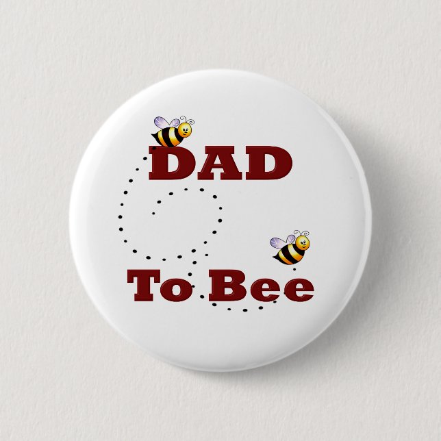 Badge Rond 5 Cm Papa doit être (Devant)