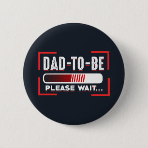 Badge Rond 5 Cm Papa Doit Être Pregante Faire-part Père Gag