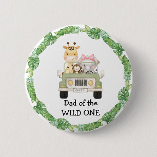 Badge Rond 5 Cm Papa du bouton WILD One