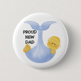 Badge Rond 5 Cm Papa fier de bébé