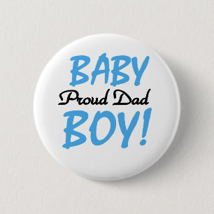 Badge Rond 5 Cm Papa fier de bébé