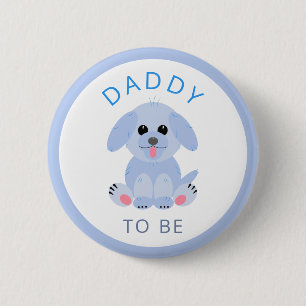 Badge Rond 5 Cm Papa Pour Être Bébé Garçon Douche Nouveau Papa Ble