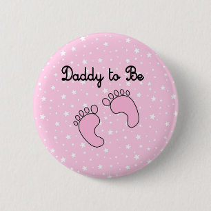 Badge Rond 5 Cm Papa to Be (Fille)
