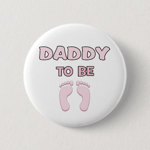 Badge Rond 5 Cm Papa to Be (Fille)