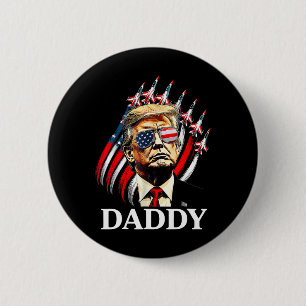 Badge Rond 5 Cm Papa Trump Drôle - Papa Trump