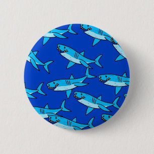 Badge Rond 5 Cm Papier peint de requin