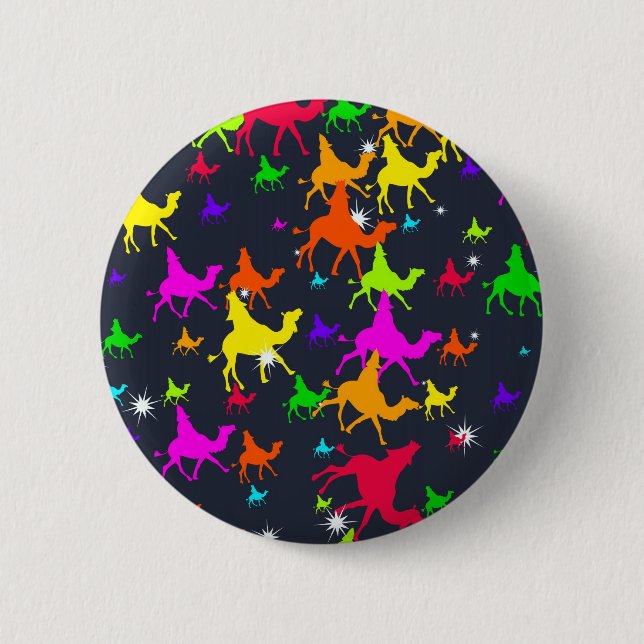 Badge Rond 5 Cm Papier peint de Wisemen (Devant)