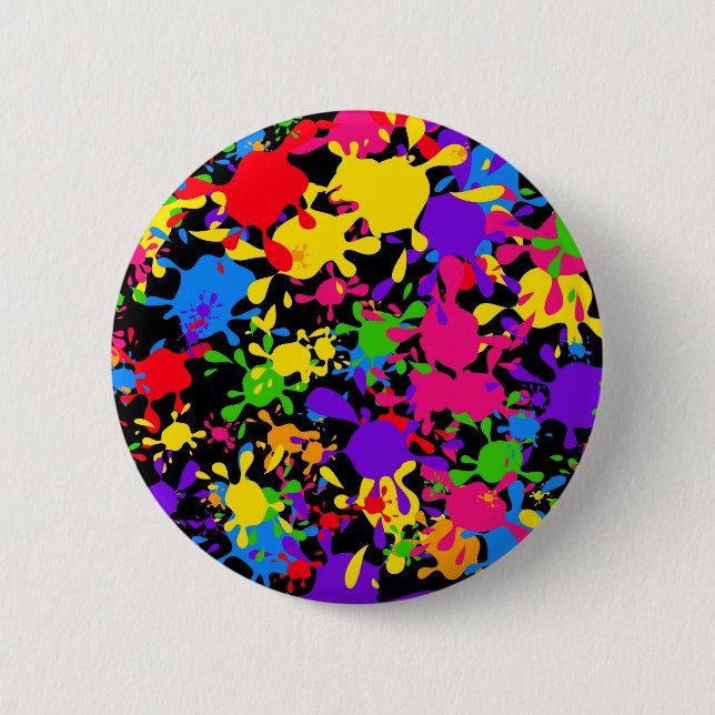 Badge Rond 5 Cm Papier peint d'éclaboussure (Devant)