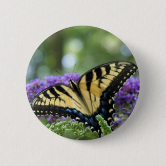 Badge Rond 5 Cm Papillon