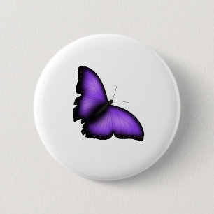 Badge Rond 5 Cm Papillon
