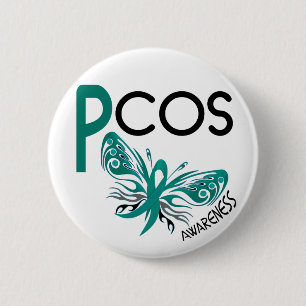BADGE ROND 5 CM PAPILLON 3,1 DE PCOS
