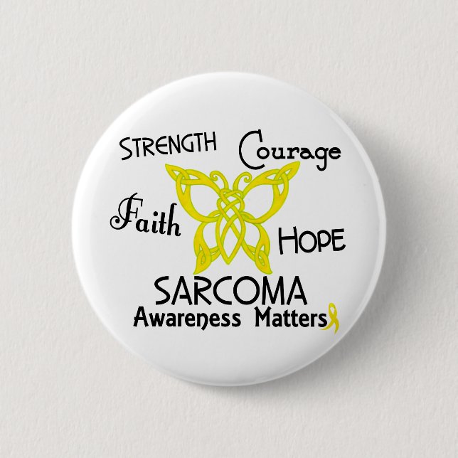 Badge Rond 5 Cm Papillon celtique 3 de sarcome (Devant)