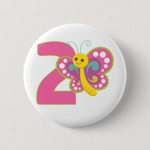 Badge Rond 5 Cm Papillon couleur mignon #2