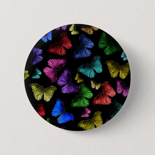 Badge Rond 5 Cm Papillon de papillon (Devant)