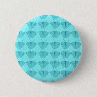 Badge Rond 5 Cm Papillon en turquoise