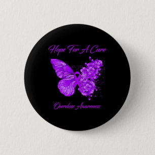 Badge Rond 5 Cm Papillon Espoir pour une prise de conscience du su