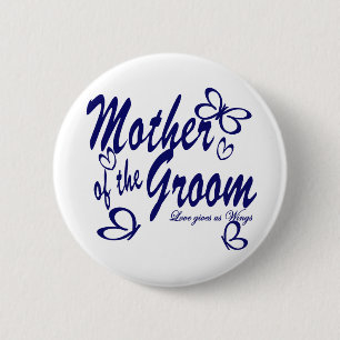 Badge Rond 5 Cm Papillon/Mère de la chambre