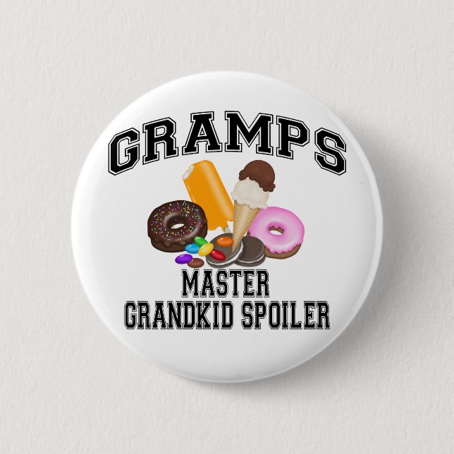 Badge Rond 5 Cm Papy de spoiler de Grandkid (Devant)