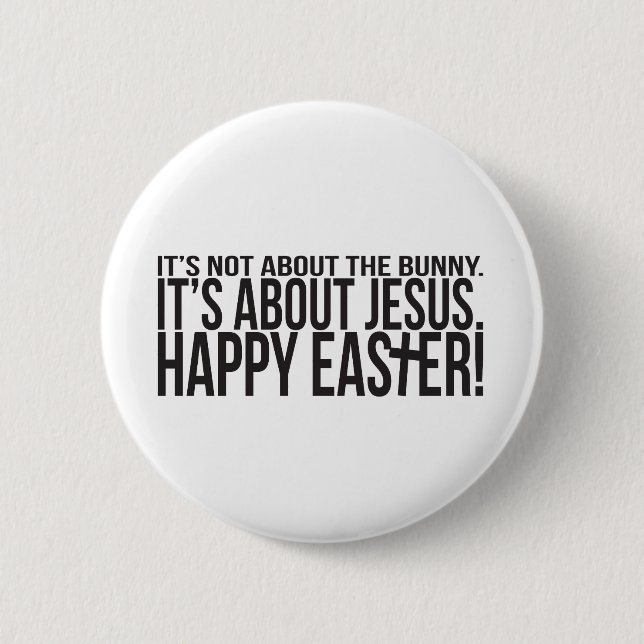 Badge Rond 5 Cm Pâques parle de Jésus (Devant)