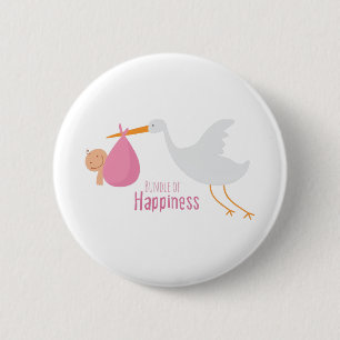 Badge Rond 5 Cm Paquet de bonheur