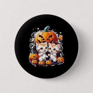 Badge Rond 5 Cm Par Cat Catloween Enfants Enfants