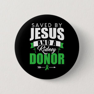 Badge Rond 5 Cm Par Jésus Et Un Donateur De Rein Citation De Trans