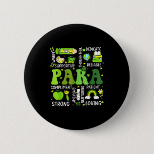 Badge Rond 5 Cm Para enseignant jour de la saint patrick parapro