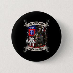 Badge Rond 5 Cm Parachutiste de la 82e division aéroportée Fort Br