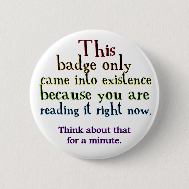 Badge Rond 5 Cm Paradoxe de boucle de causalité (Devant)