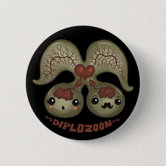 Badge Rond 5 Cm Paradoxum de Diplozoon