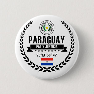 Badge Rond 5 Cm Paraguay