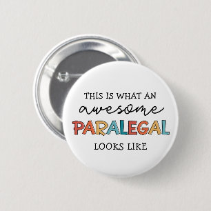 Badge Rond 5 Cm Paralegal Awesome Assistant juridique amusant