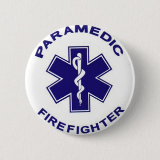 Badge Rond 5 Cm Paramedic du pompier