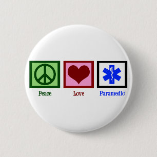Badge Rond 5 Cm Paramètre Peace Love