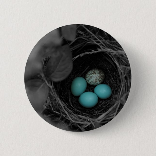 Badge Rond 5 Cm Parasitisme de nid (Devant)