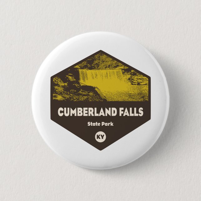 Badge Rond 5 Cm Parc d'état de Cumberland Falls Kentucky (Devant)