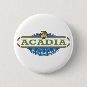 Badge Rond 5 Cm Parc national d'Acadia