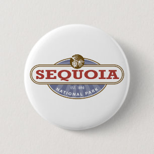 Badge Rond 5 Cm Parc national de Sequoia