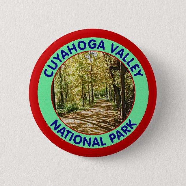 BADGE ROND 5 CM PARC NATIONAL DE VALLÉE DE CUYAHOGA (Devant)