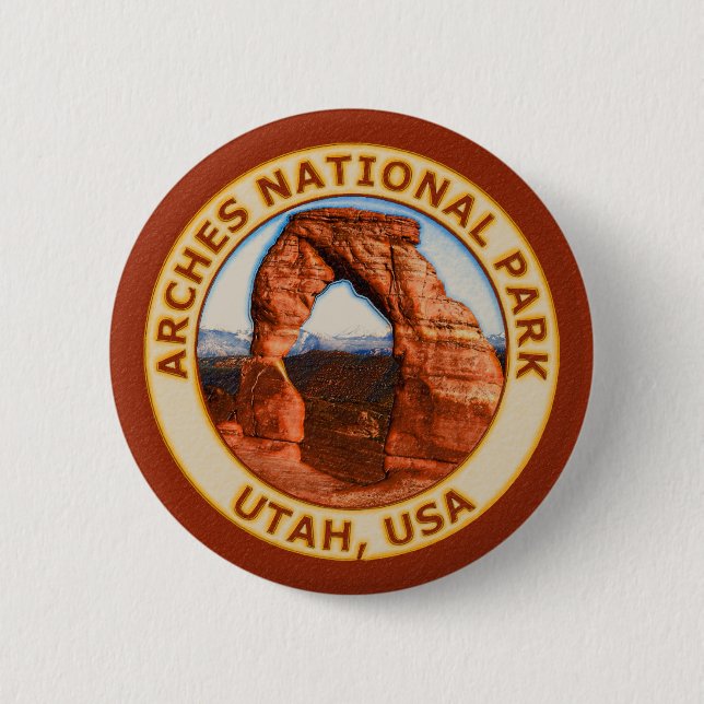 Badge Rond 5 Cm Parc national de voûtes (Devant)