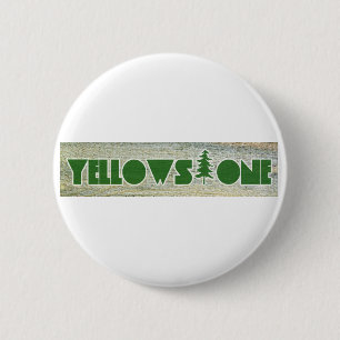 Badge Rond 5 Cm Parc national de Yellowstone
