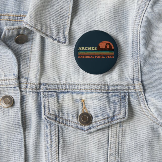 Badge Rond 5 Cm Parc national des Arches (En situation)