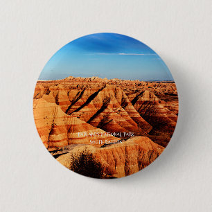 Badge Rond 5 Cm Parc national des Badlands